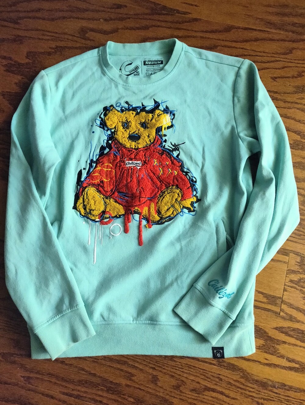 Civilized Mens Medium Bear Sweatshirt